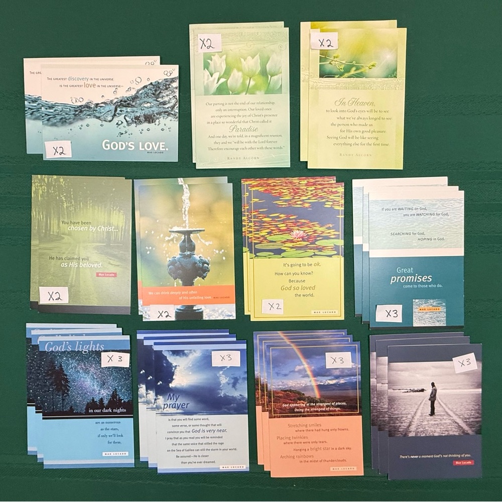 27 Day Spring Inspirational Greeting Cards - NO Envelopes
